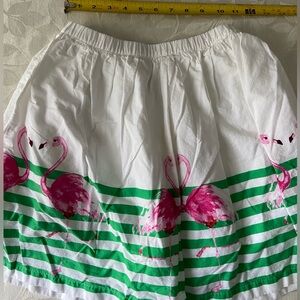 Lands end flamingo skirt size 8